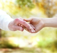 couple holding hands